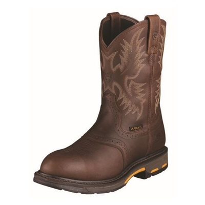 Ariat 10001203 WorkHog Dark Copper Pull-On H2O Composite Toe Boot