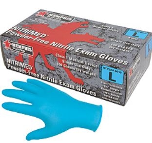 MCR 6010 Blue Nitri-Med Nitrile Disposable Glove - 4 Mil