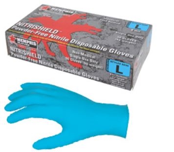 MCR 6030 Blue NitriShield Nitrile Disposable Glove - 8 Mil