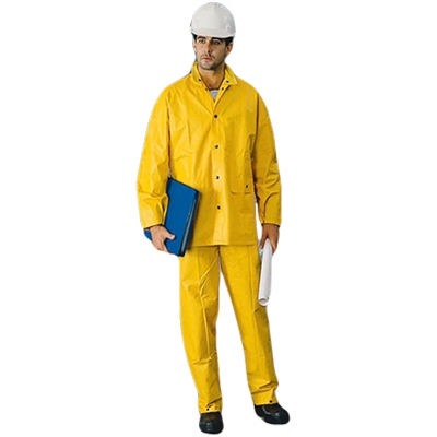 2W International 7040-SD Yellow Rainsuit With Detachable Hood