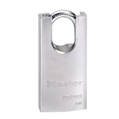 Master Lock 7045KA 1-3/4" Wide ProSeries Shrouded Solid Steel Rekayable Pin Tumbler Padlock, Keyed Alike