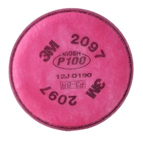 3M 2097 Particulate Filter P100 With Nuisance Level Organic Vapor Relief 100