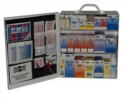 Pac-Kit 6155 3-Shelf Industrial First Aid Station