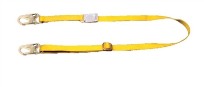 MSA 415108 4' Fixed Single Leg 5/8" Rope Restraint Lanyard With RL20 Harness Connection And RL20 Anchorage Connection