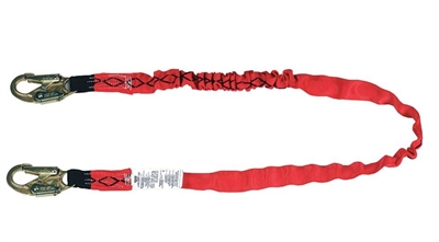 MSA 10023937 Twin Leg CSA Diamond Shock-Absorbing Lanyard - Swivel HL2000 Harness Connection And (2) HL2000 Anchorage Connection
