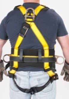 MSA 10072484 Workman Harness - XL With Qwik-Fit Chest And Leg Buckles With Back And Hip Attach