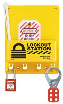 Master Lock S1705P410 Compact Lockout Station