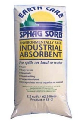 Sphag Sorb SS-2B Industrial Absorbent - Loose Fill Bags - 8-14 Gallon Absorption