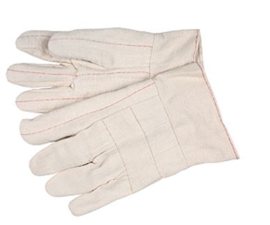 MCR 9128 Hot Mill Knuckle Strap Cotton Glove - 28 Oz Heavy Weight - 2-1/2" Band Top