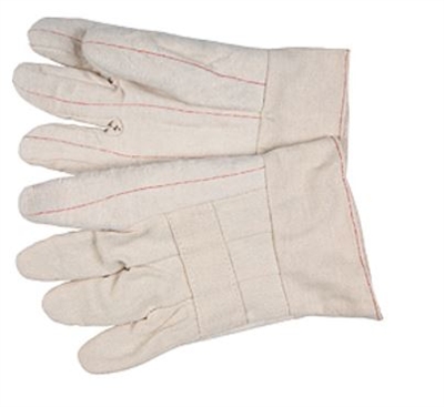 MCR 9132 Hot Mill Knuckle Strap Cotton Glove - 32 Oz Heavy Weight - 2-1/2" Band Top