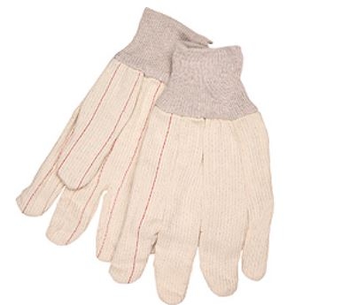 MCR 9018CD Double-Palm Nap-In Canvas Glove - Natural Cord Quilted Knit Wrist