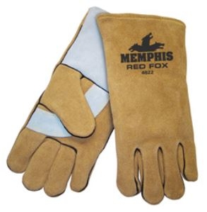 MCR 4622 Red Fox Side Leather Welder's Glove - Golden Brown Select Leather