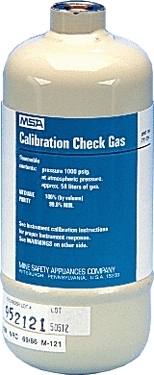 MSA 804769 1.45% Methane, 15% Oxygen, 10ppm Hydrogen Sulfide / Nitrogen Model RP Reactive Gas Calibration Cylinder
