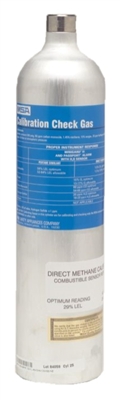 MSA 815307 2.5% Methane, Pentane / Air Background Cylinder For Squirt Gas