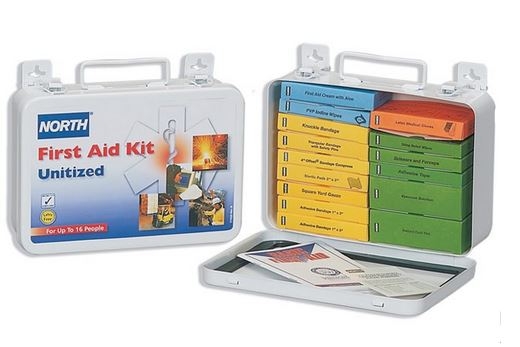 10 Unit First Aid Kit, Plastic Case