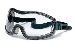 Crews 2320AF Stryker Anti-Fog Safety Goggle - Clear Lens With Smoke Frame And Elastic Strap