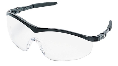 Crews ST110AF Storm Safety Glasses - Clear Anti-Fog Lens Black Frame