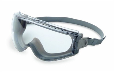 Uvex S3960D Stealth Safety Goggle - Gray/Gray Clear Lens With Neoprene Band