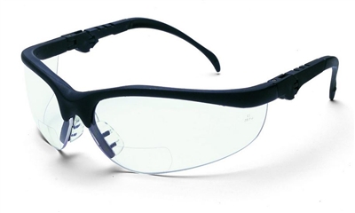 Crews K3H15 Klondike Magnifier Safety Glasses - Clear Lens +1.5 Diopter