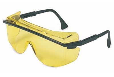 Uvex S2501 Astro OTG 3001 Safety Glasses - Amber Lens Ultra-Dura Coating