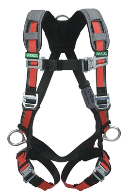 MSA 10105932 Evotech Full Body Harness - XL Size With Back D-Ring And Shoulder Padding
