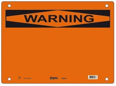Guardian Extreme S25000 Warning Sign