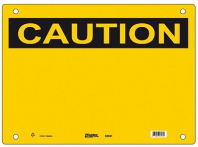 Guardian Extreme S5000 Caution Sign