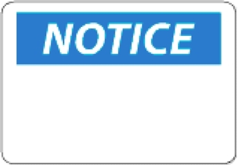 National Marker N1EB 10" x 14" Fiberglass OSHA Notice Sign