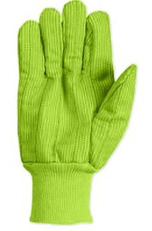 Southern Glove ICCHF18FG Fluorescent Green Cotton Glove - Import