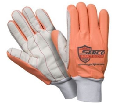 Southern Glove SIG005O Sarco Impact Poly/Cotton Outer Glove With Fluorescent Orange Fingers