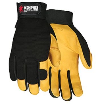 MCR 901 Fasguard Premium Deerskin Palm And Fingers Glove