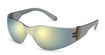 Gateway 467M Starlite Safety Glasses - Gold Mirror Lens With Gray Temple