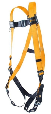 Titan T4500/UAK Full-Body Non-Stretch Harness With Back D-Rings And Tongue Leg Strap Buckles