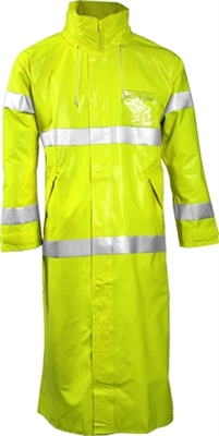 Tingley C53122 FR Fluorescent Yellow-Green Comfort-Brite General Purpose Rain Coat