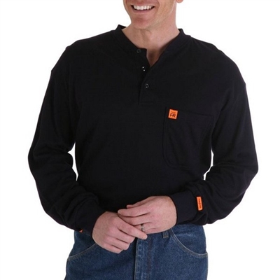 Riggs By Wrangler FR3W8 Flame-Resistant Long Sleeved Henley Shirt