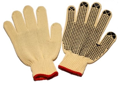 Seattle Glove K20D 100% Kevlar String Knit Cut Resistant Glove - Dots On One Side
