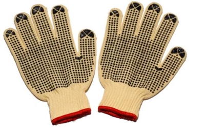 Seattle Glove K20DD 100% Kevlar String Knit Cut Resistant Glove - Dots On Both Side