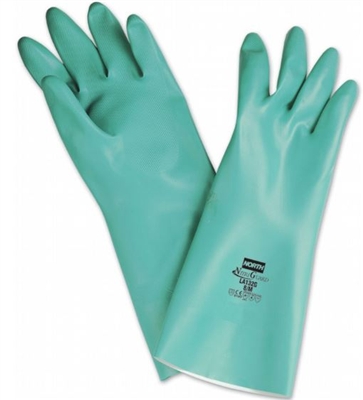 North Safety LA132G Nitriguard Plus Unsupported Nitrile Gloves